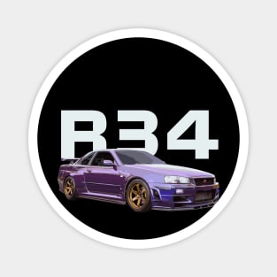 JDM CAR R34 bnr34 V-SPEC Midnight Purple III v-spec Magnet